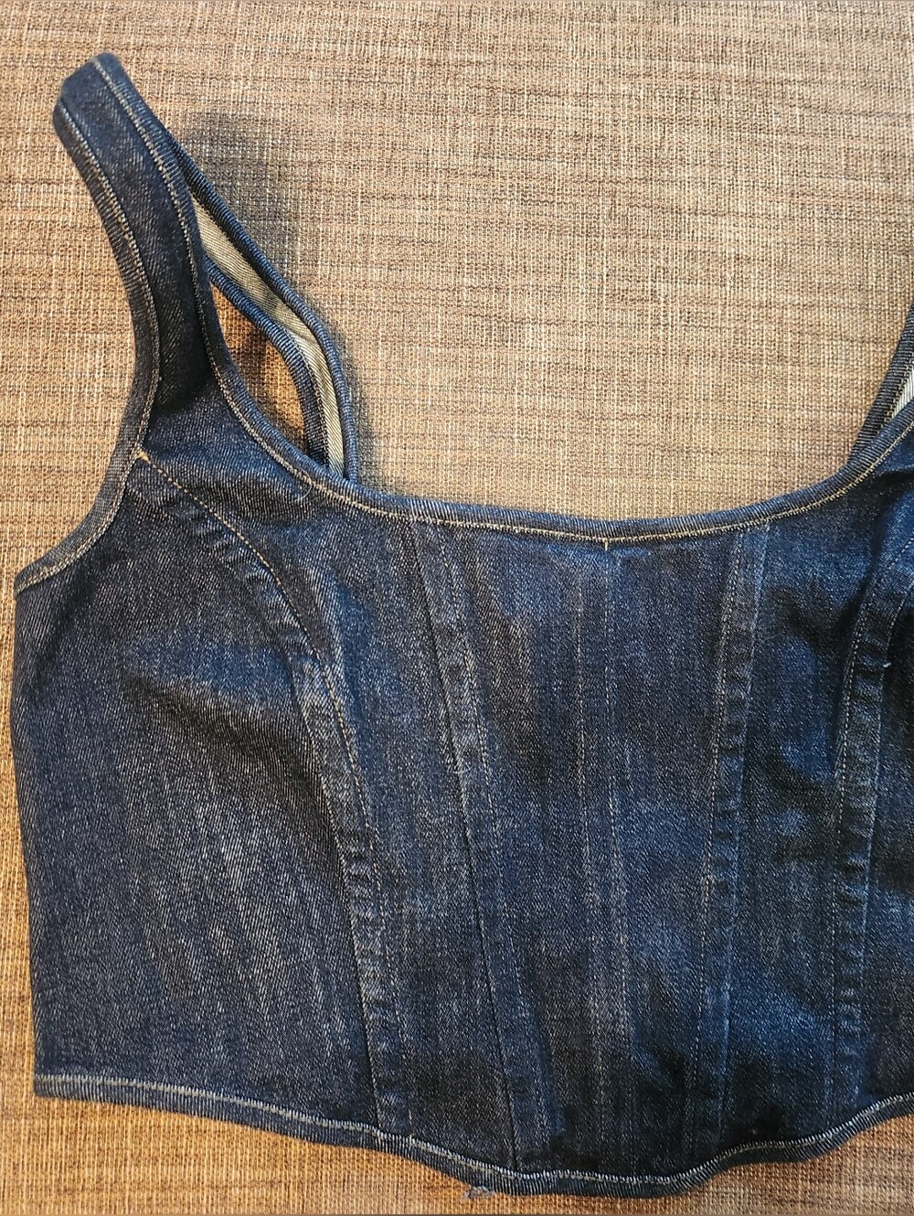 Banana Republic Dark Blue Denim Tank Top, Size 8